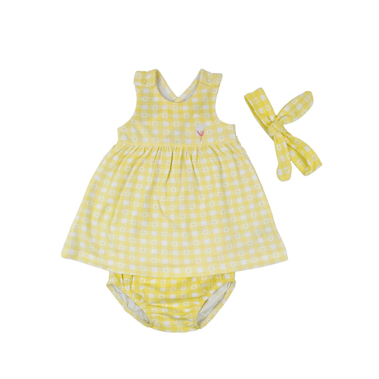 Yellow Checkered Dress
