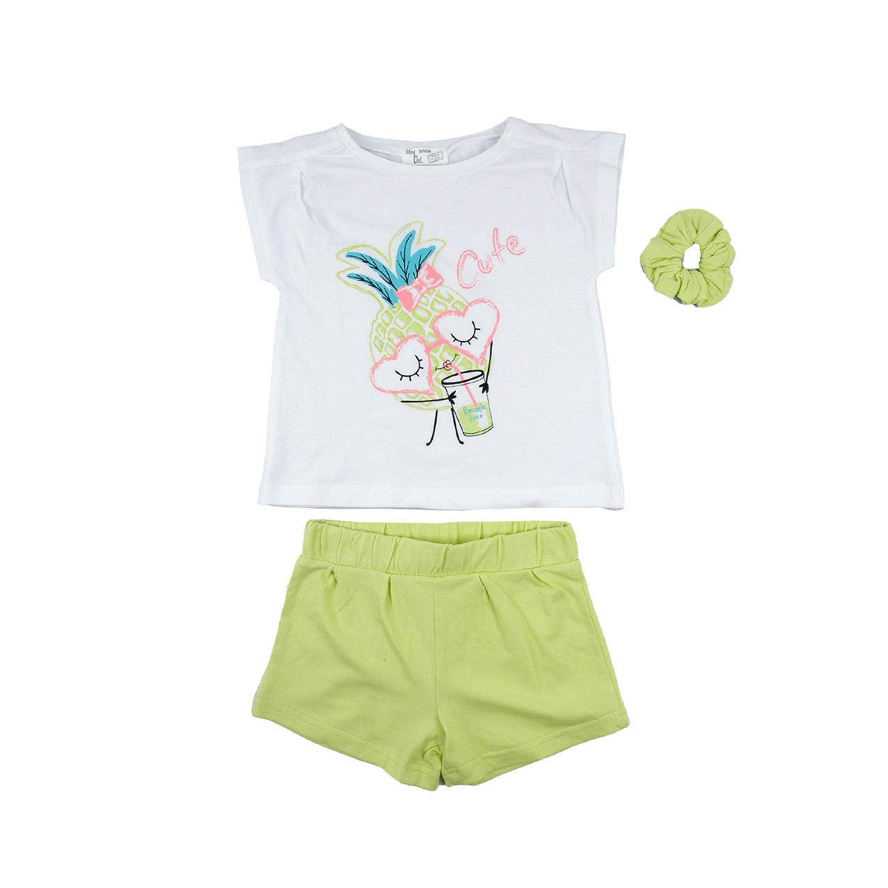 Cute Pineapple 2 pc set with scrunchie