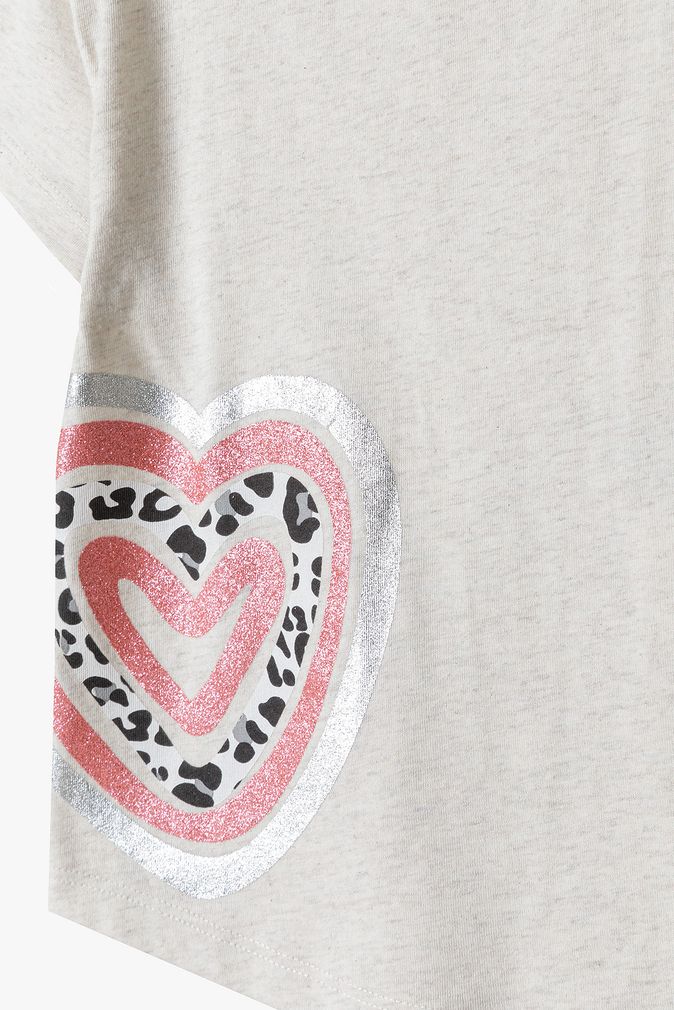 Glitter heart t-shirt