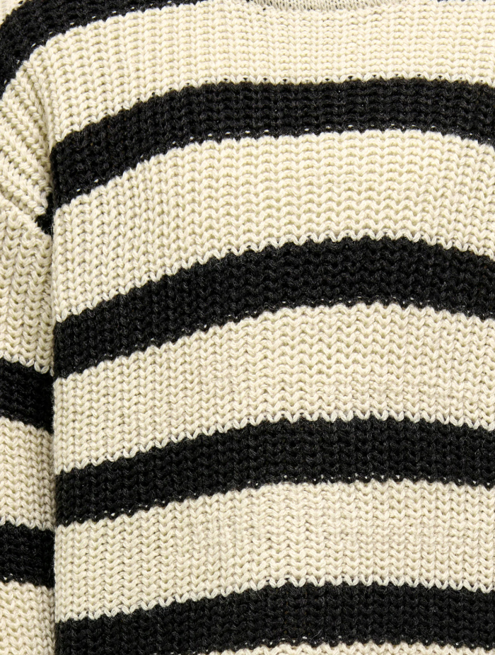 Striped Woven Sweater