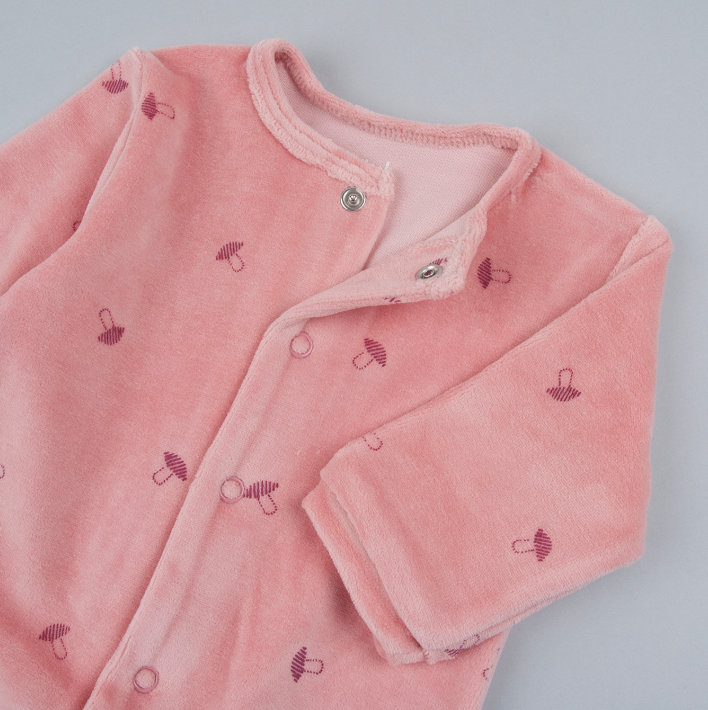 Pink Mushroom Romper