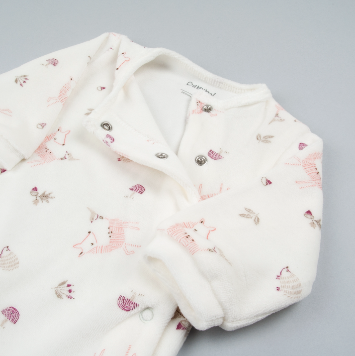 White Animal Friends Romper