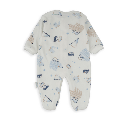 White Penguin Romper