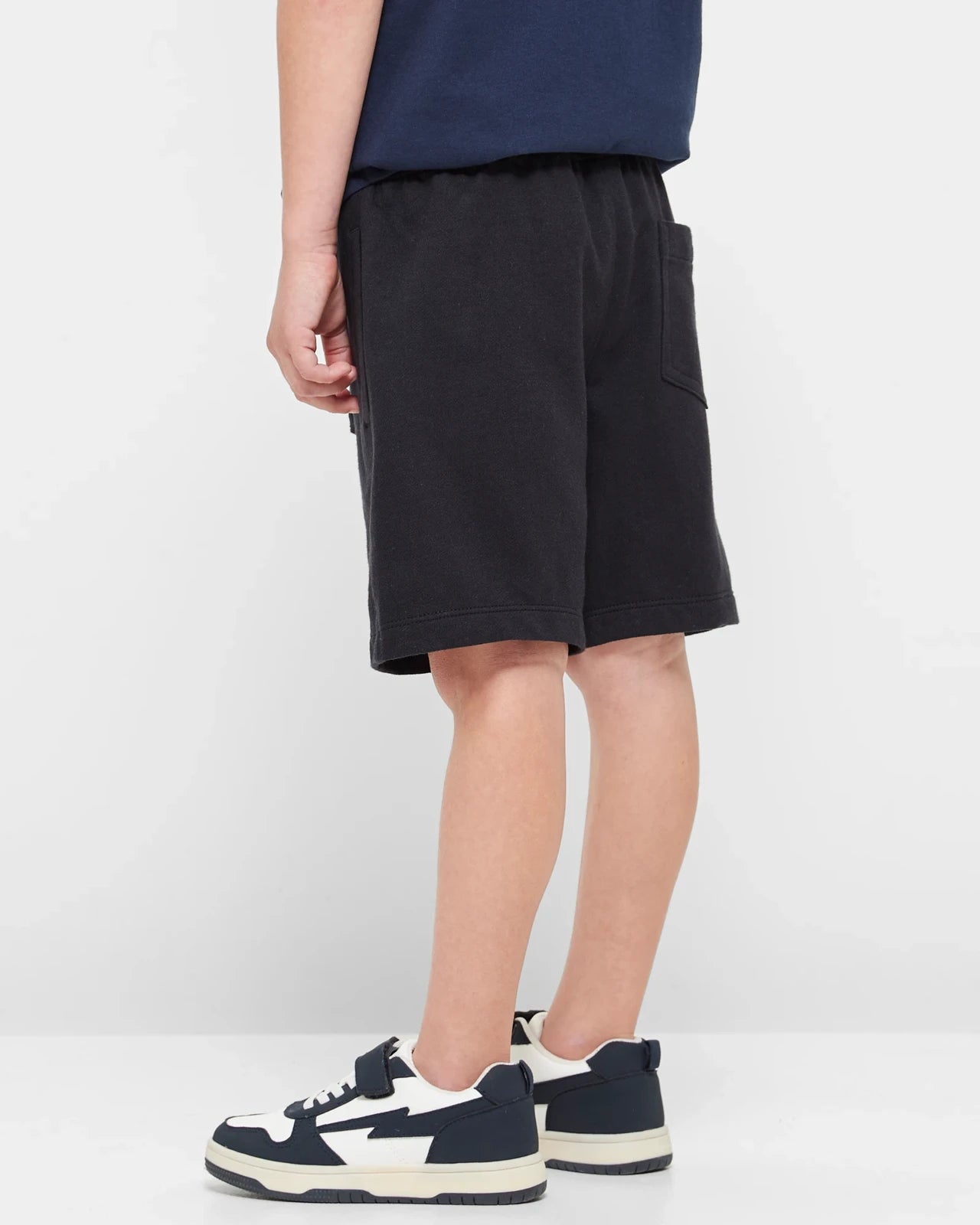 Black cotton shorts