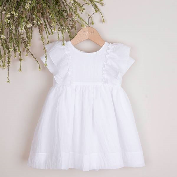 Frill sleeve dress