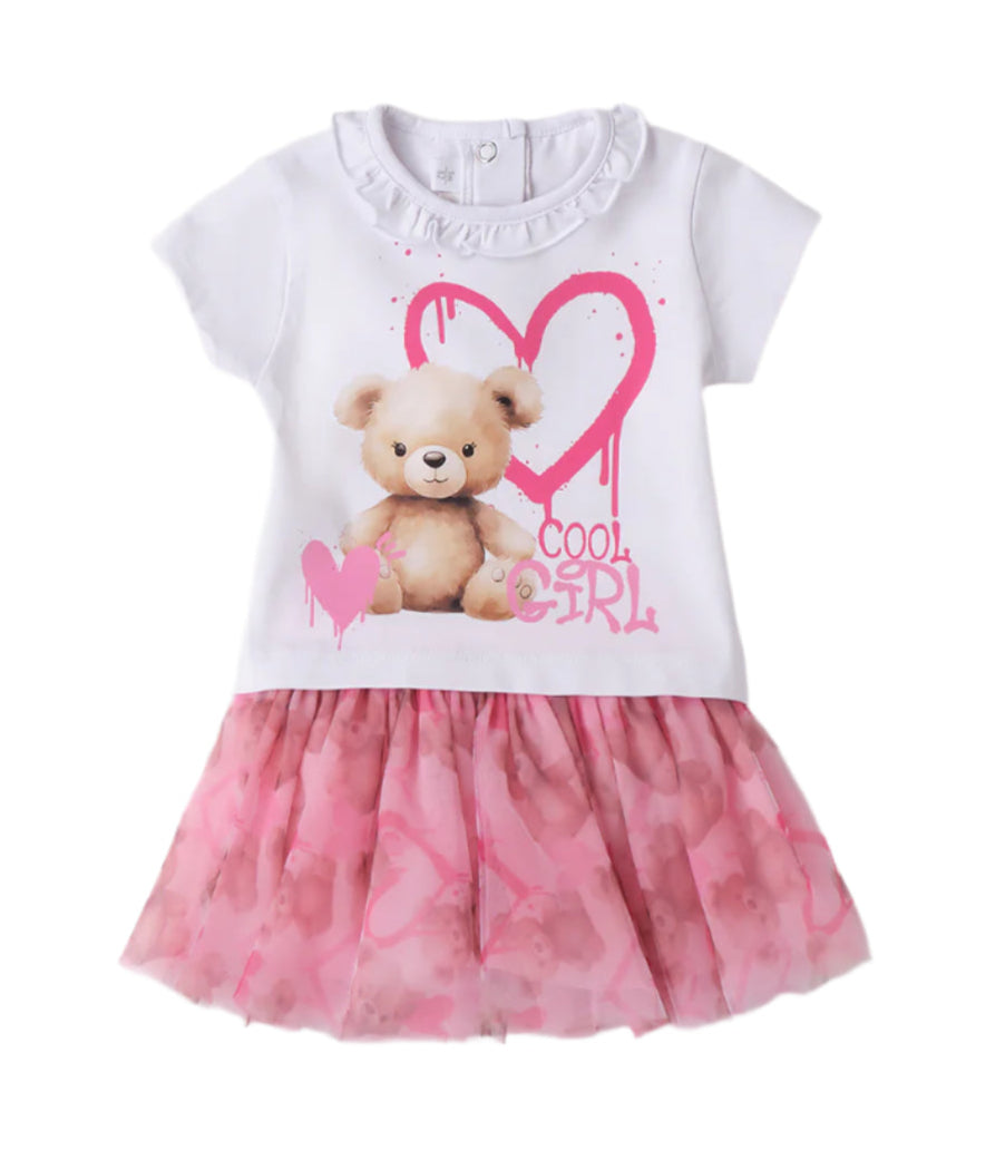 Cool bear T-Shirt & Skirt Set