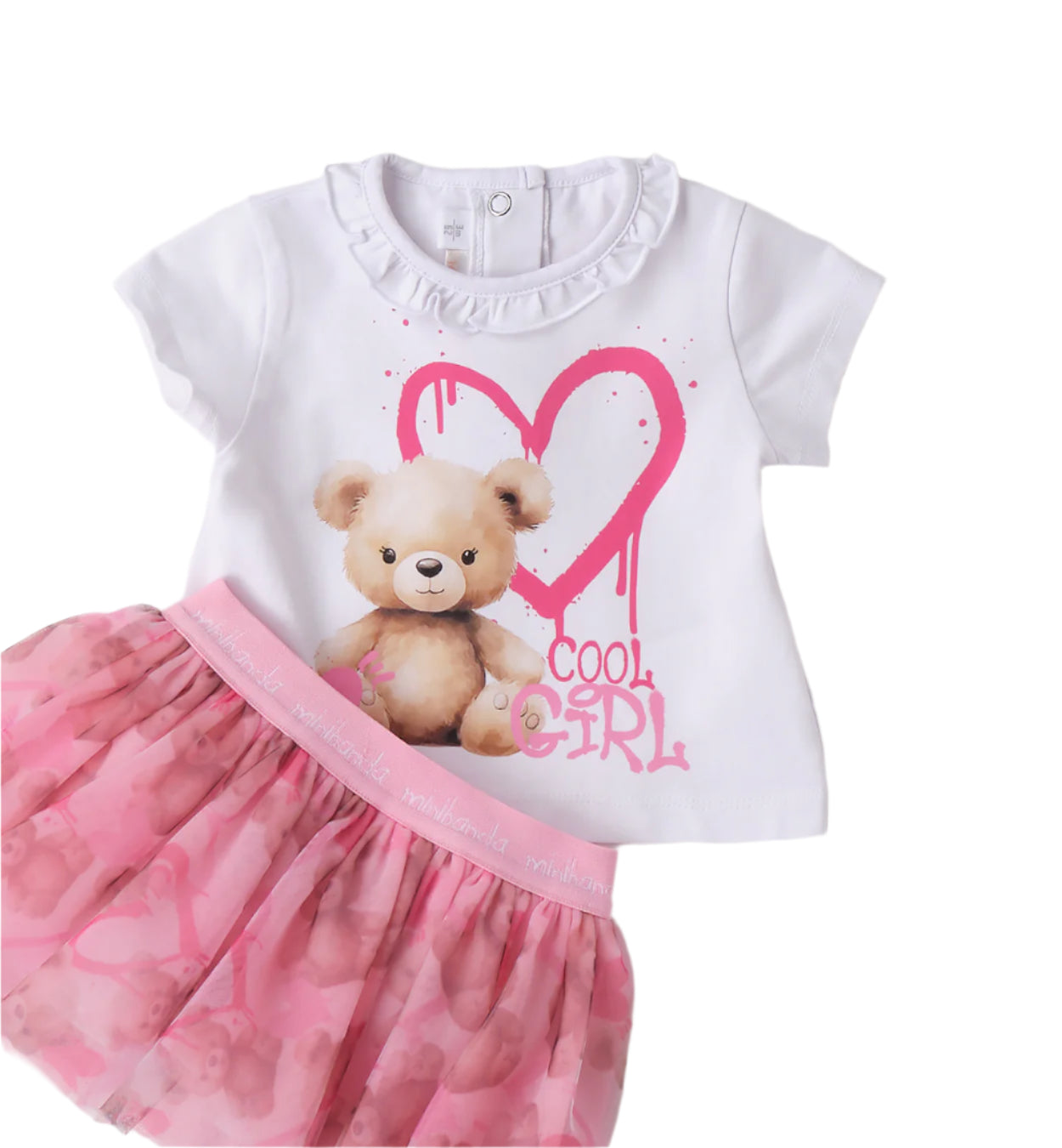 Cool bear T-Shirt & Skirt Set
