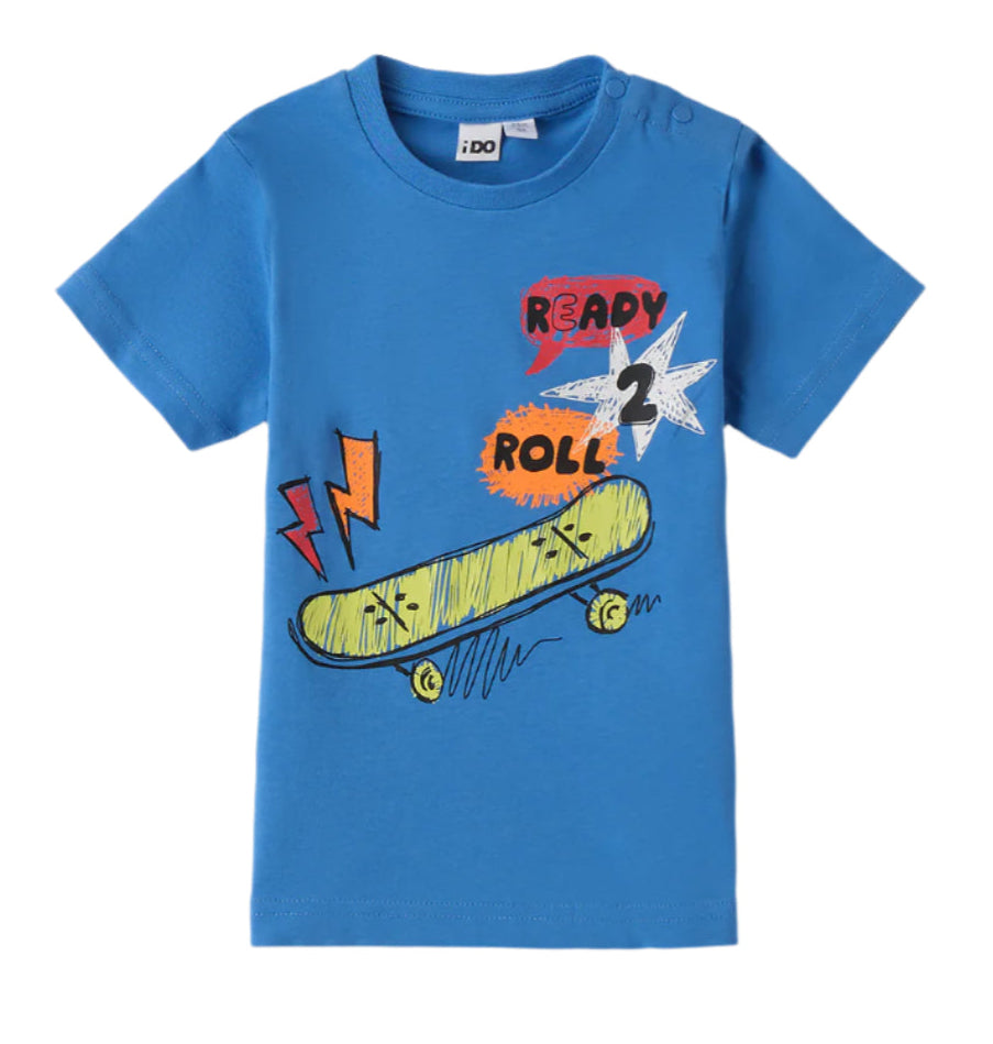 Blue Skateboard T-Shirt