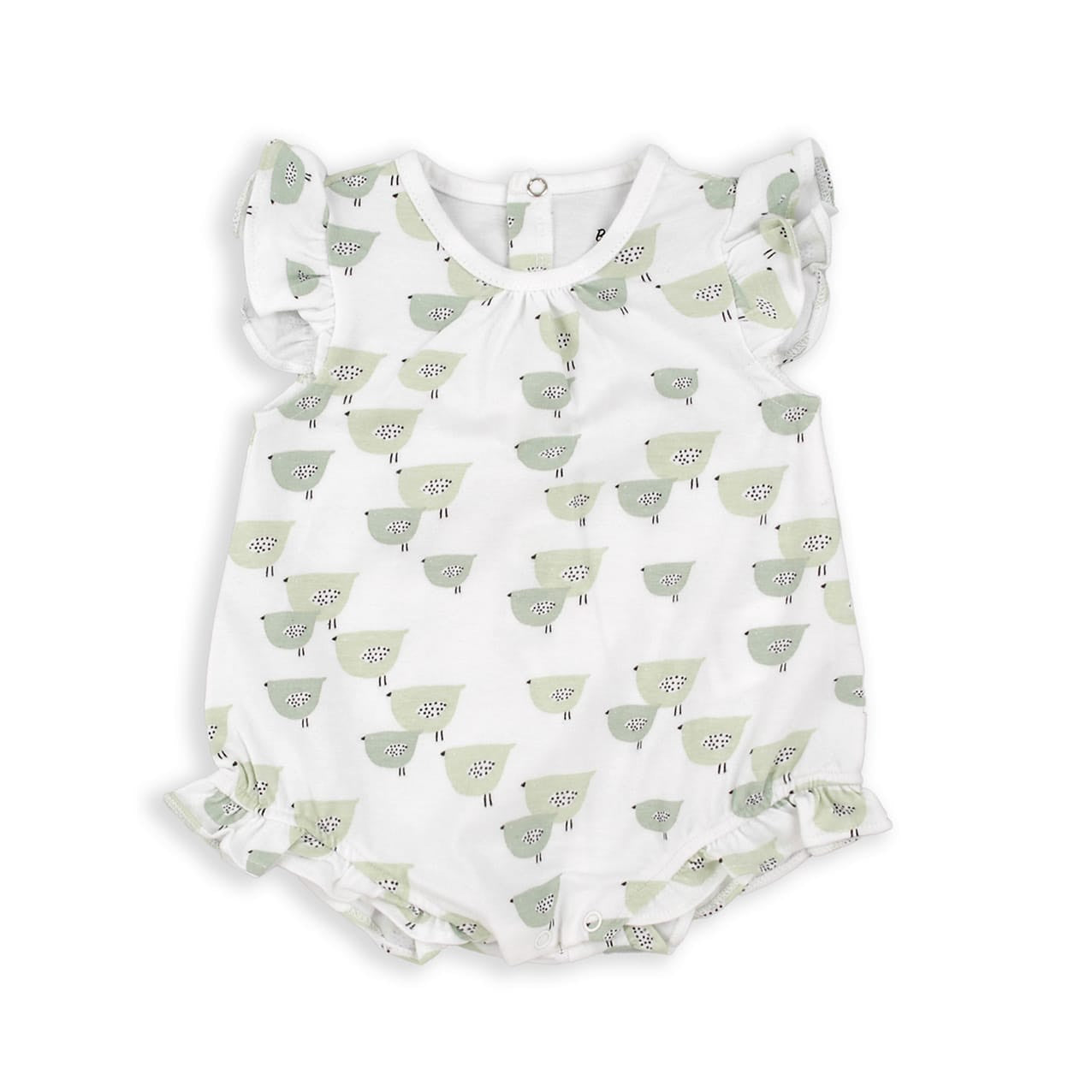 Green Bird Romper