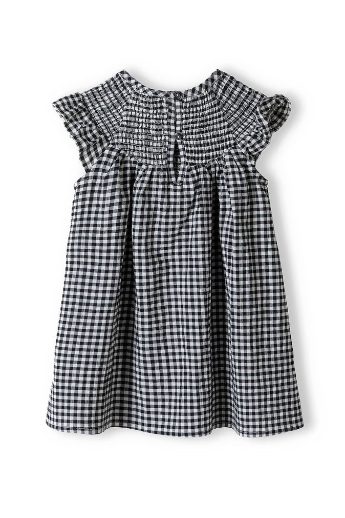 Black & white checkered dress