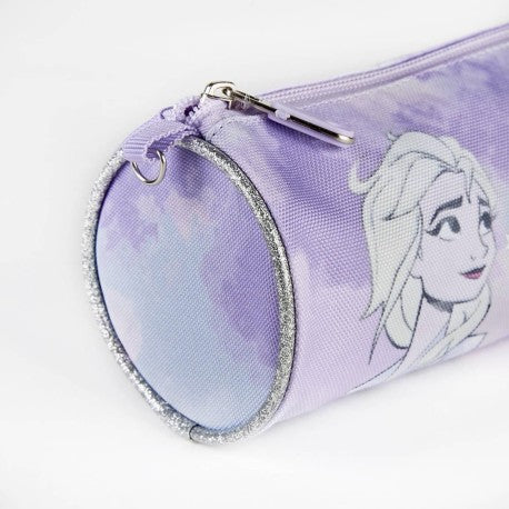 Purple Frozen elsa pencil case