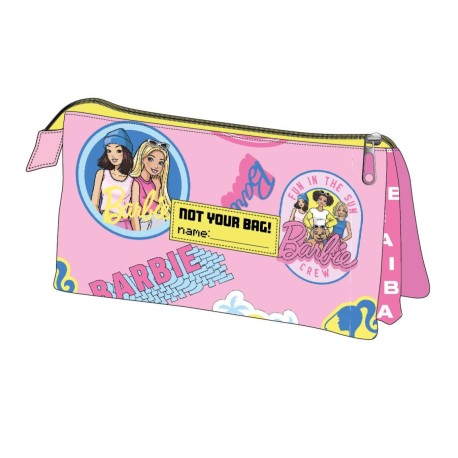3 compartment Barbie Pencil Case