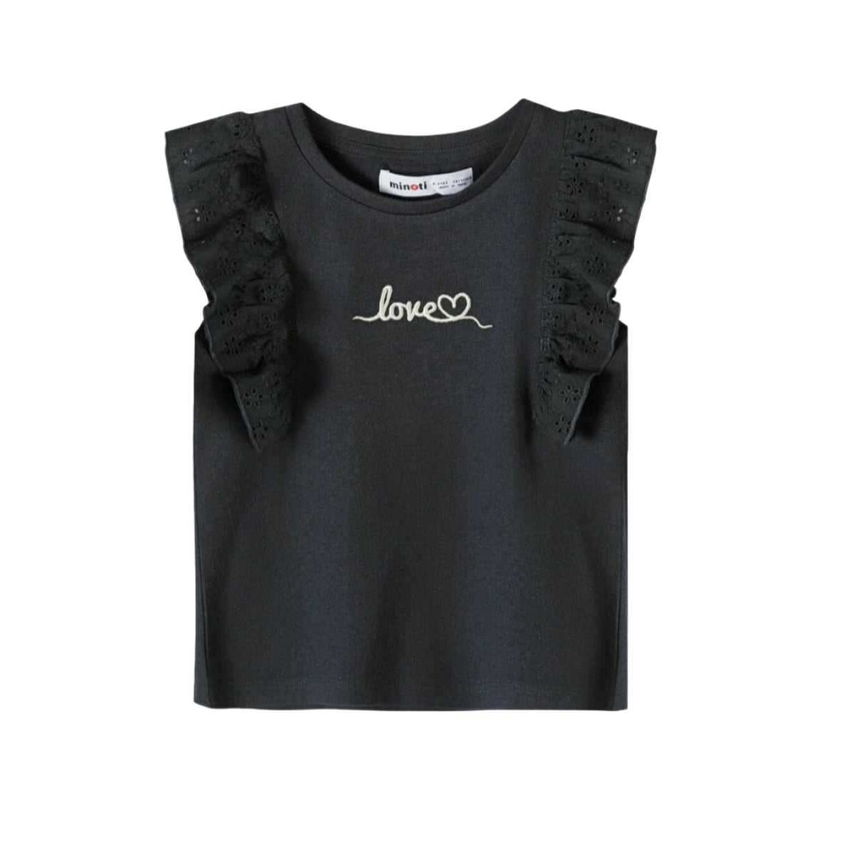 Sleeveless black love t-shirt