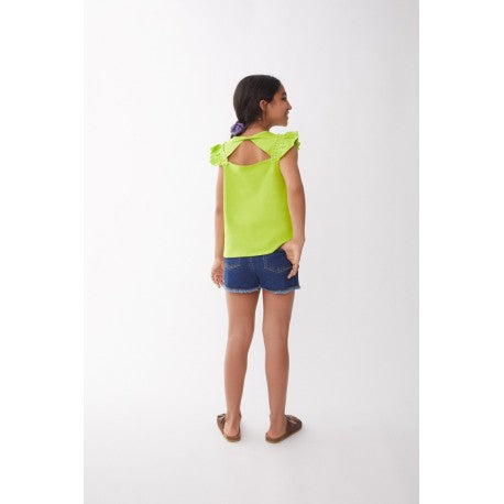 Lime On Sleeveless T-Shirt