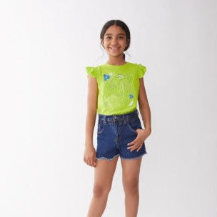 Lime On Sleeveless T-Shirt