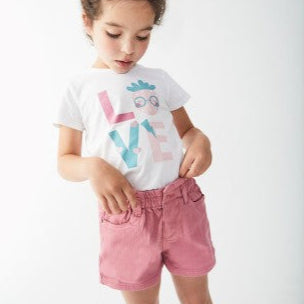 Pink Jean Shorts