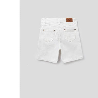 White Formal Shorts