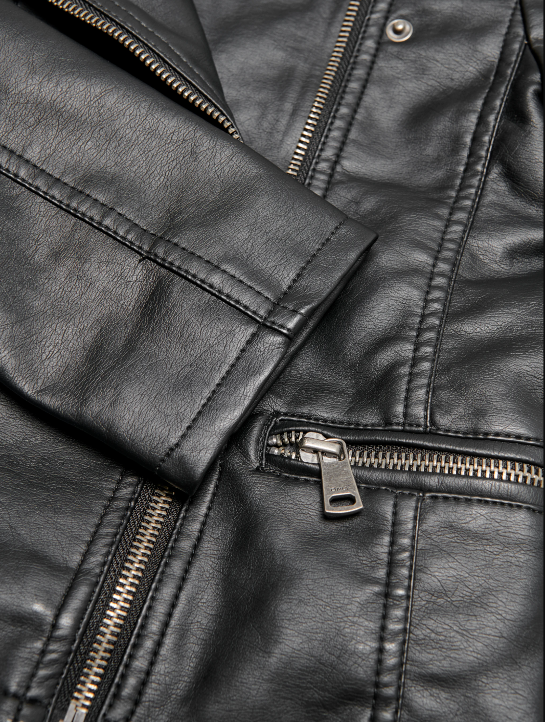 Black Faux Leather Jacket