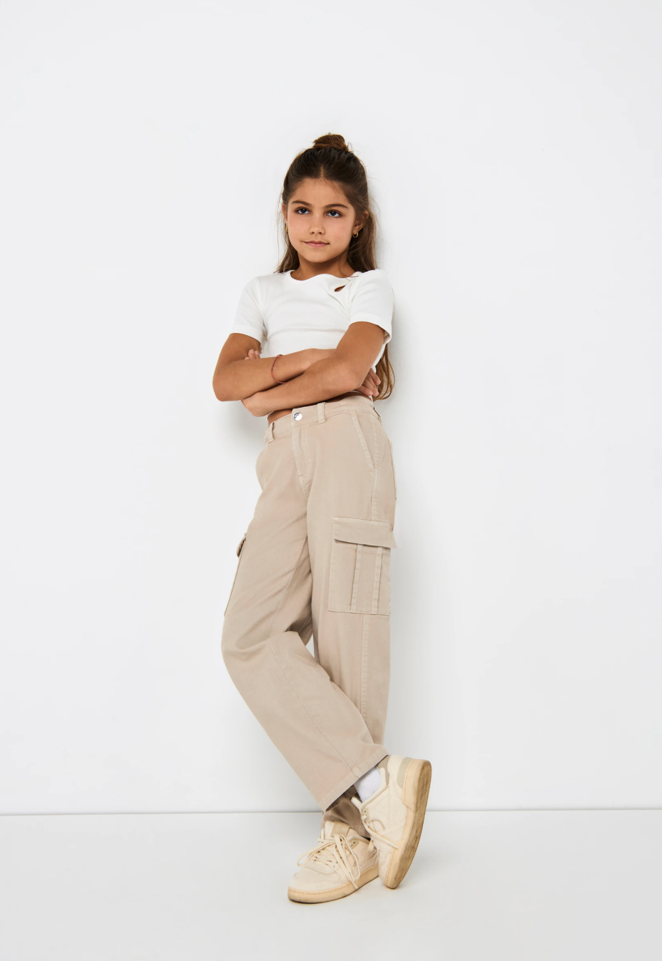 Beige Cargo Pants