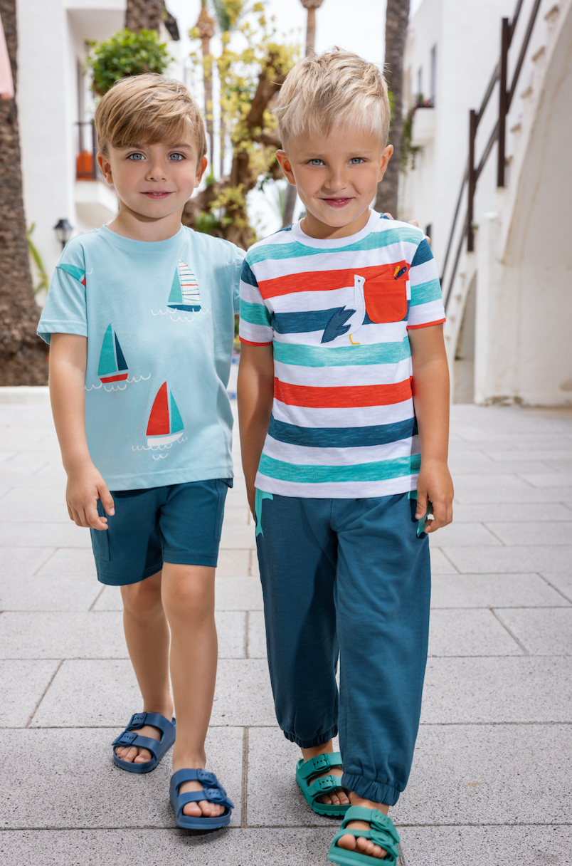 Striped Seagull T-Shirt