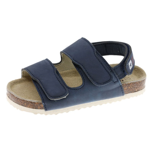 Navy Blue Buckle Sandals for Kids | Durable & Comfortable Footwear