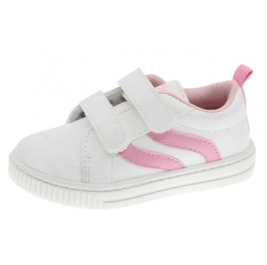 White with pink stripes shoes