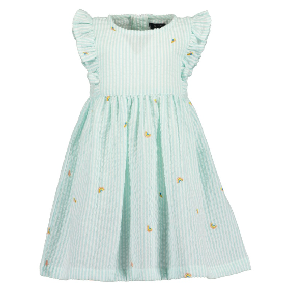 Sleeveless Mint Rainbow Dress