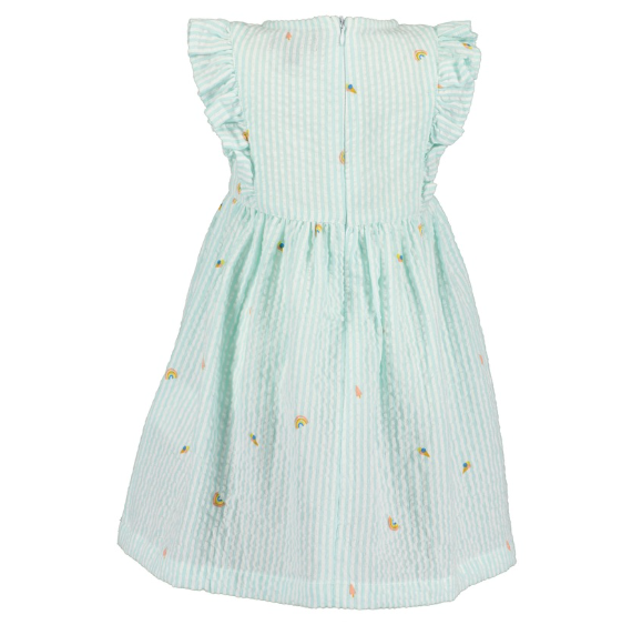 Sleeveless Mint Rainbow Dress