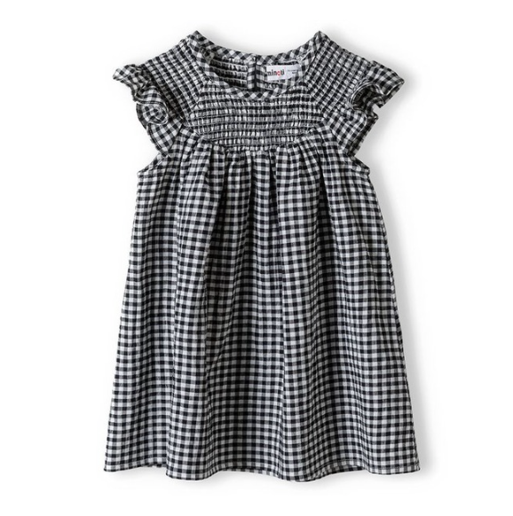Black & white checkered dress