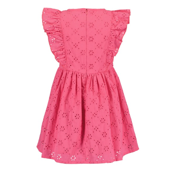 Sleeveless Pink Embroidery Dress