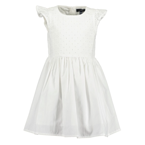 Sleeveless White Embroidery Dress