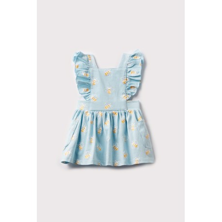 Blue Sleeveless Bee Dress