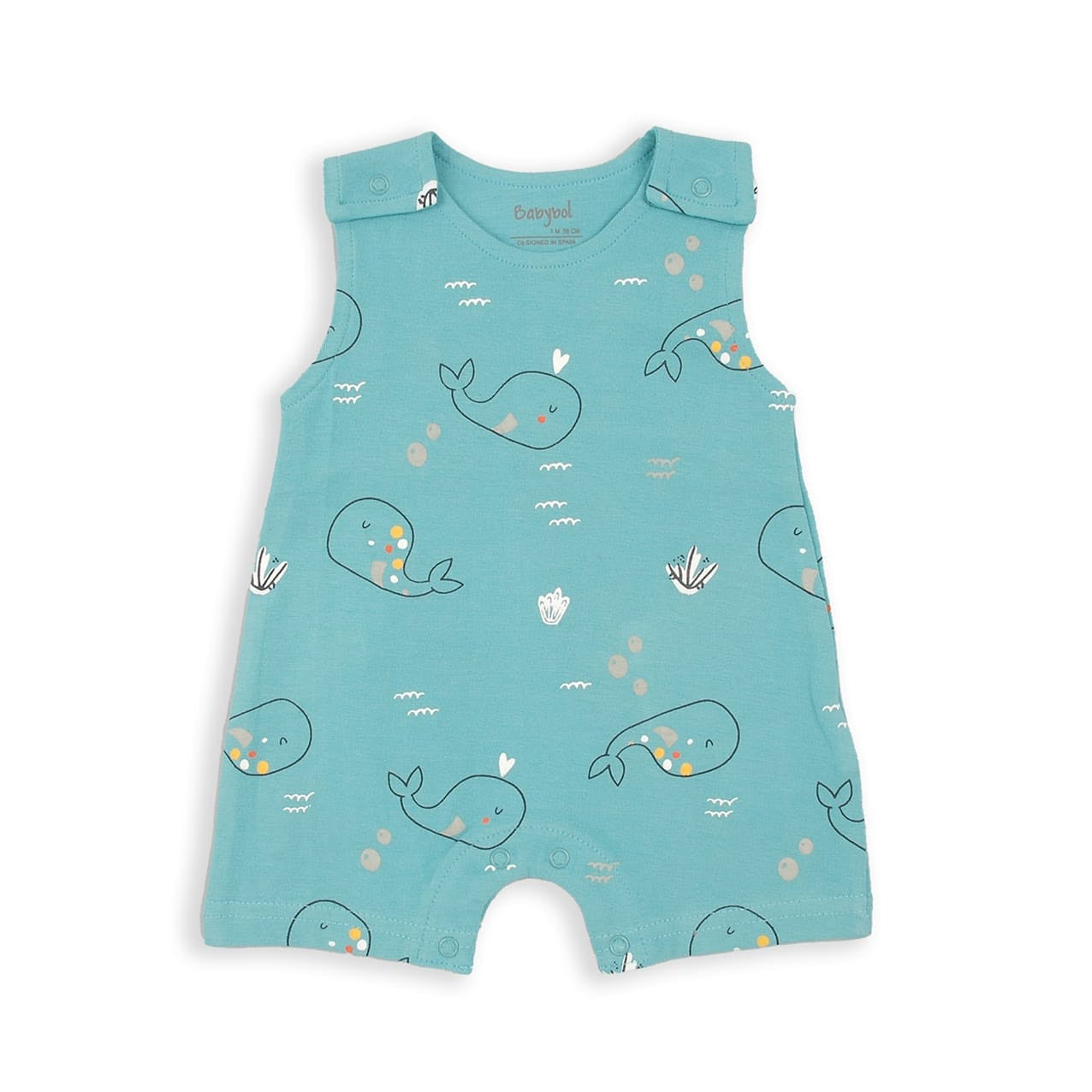 Whale Sleeveless Romper