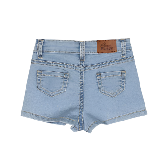 Light denim shorts