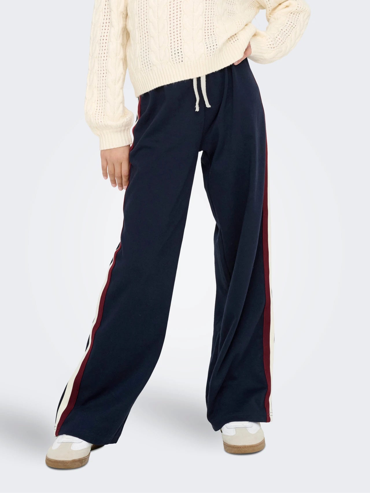 Navy Stripe Track Pants
