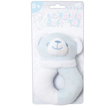 Load image into Gallery viewer, Baby rattle toy (blue/grey/pink)

