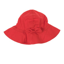 Load image into Gallery viewer, Hat with bow (white/navy blue/red)

