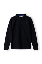 Load image into Gallery viewer, Boys Basic Black Polo Shirt
