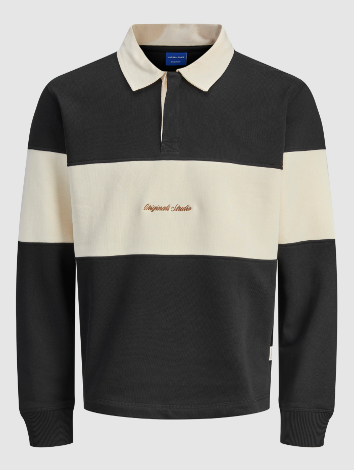 Striped Polo Sweater