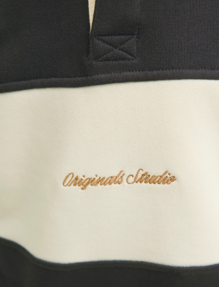 Striped Polo Sweater