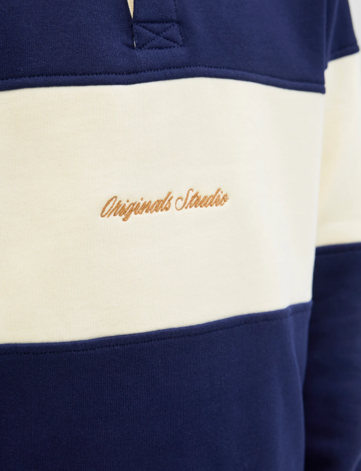 Striped Polo Sweater