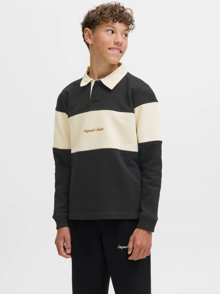 Striped Polo Sweater