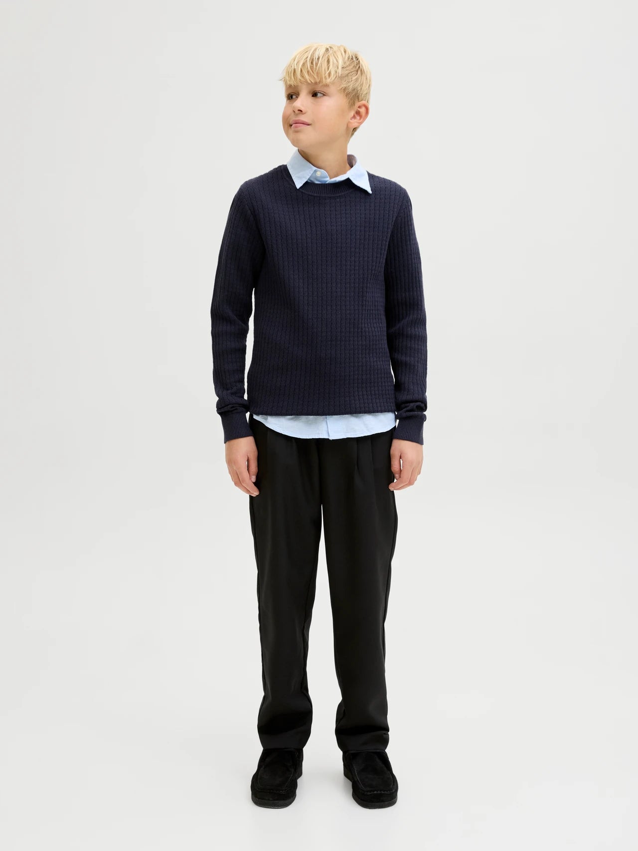 Navy Knitted Sweater