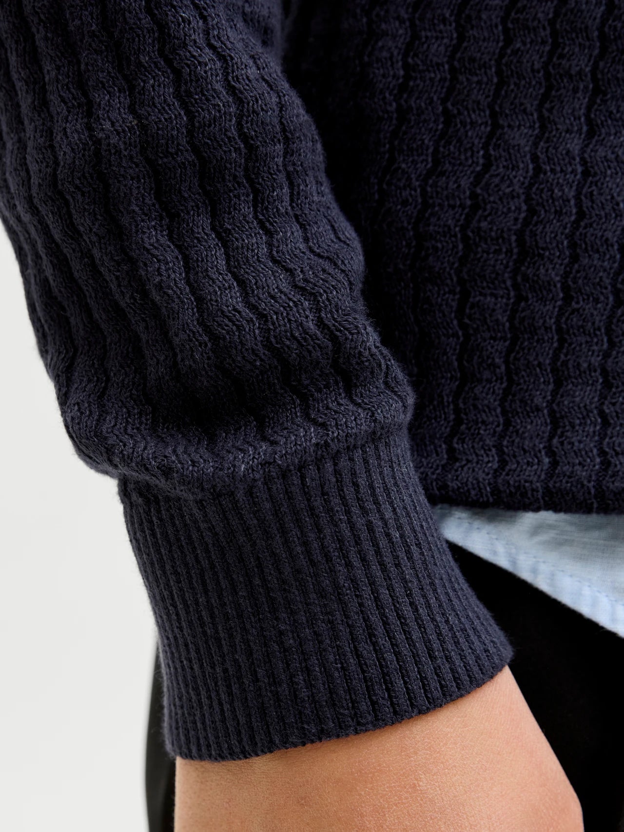 Navy Knitted Sweater