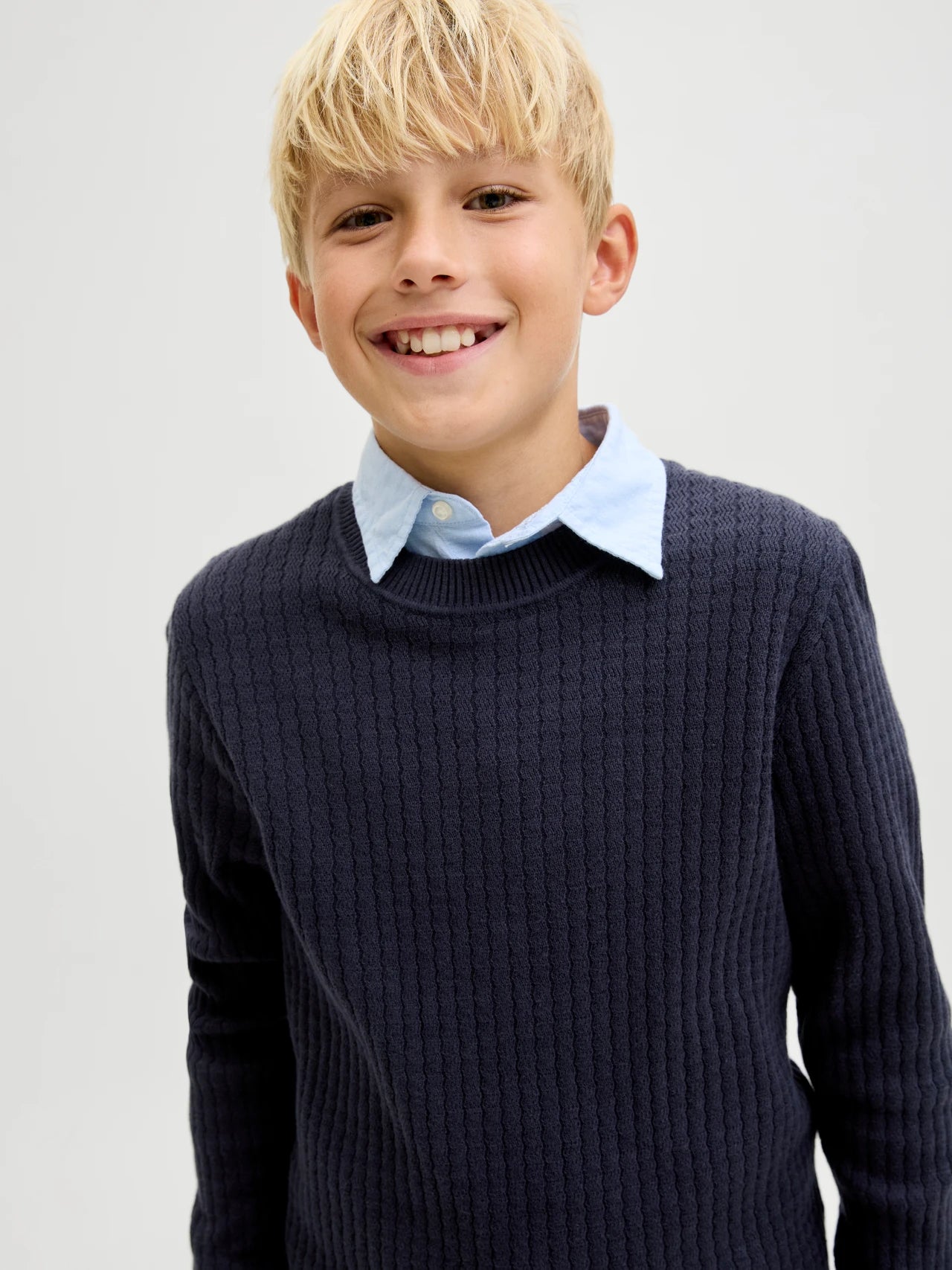 Navy Knitted Sweater