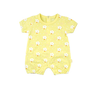 Yellow with Daisies Romper