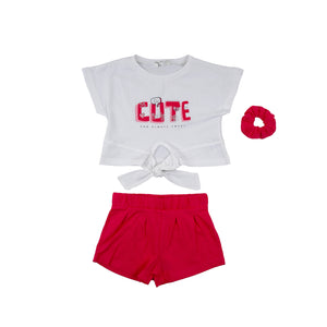 Cute & Always Sweet 2 pc set with scrunchie