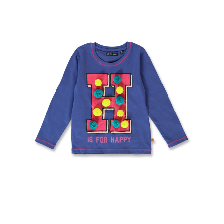 Happy t-shirt with pompoms