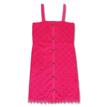 Load image into Gallery viewer, Embroidery buttoned dress (white or pink)

