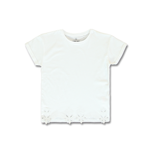 Plain White Shirt with Emroidery